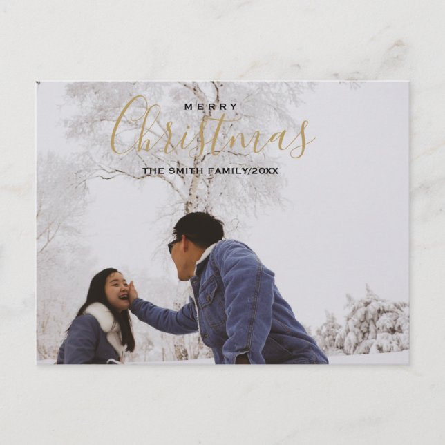 God jul Photo Helg Vykort (Framsida)