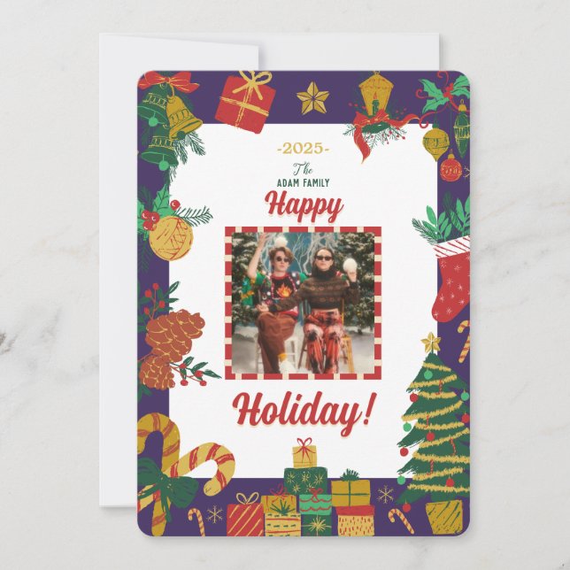 God jul Photo Helgdag Card Julkort (Framsida)