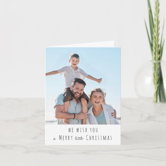 God Jul Photo Helgdag Kort (Framsida)