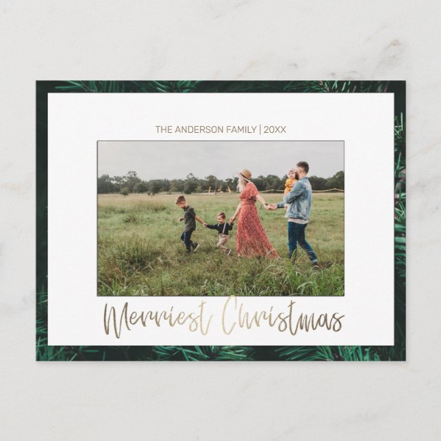 God jul Photo Helgdag vykort (Framsida)