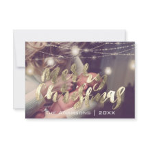 God jul Photo Ljus Strings Guld Anpassningsbar