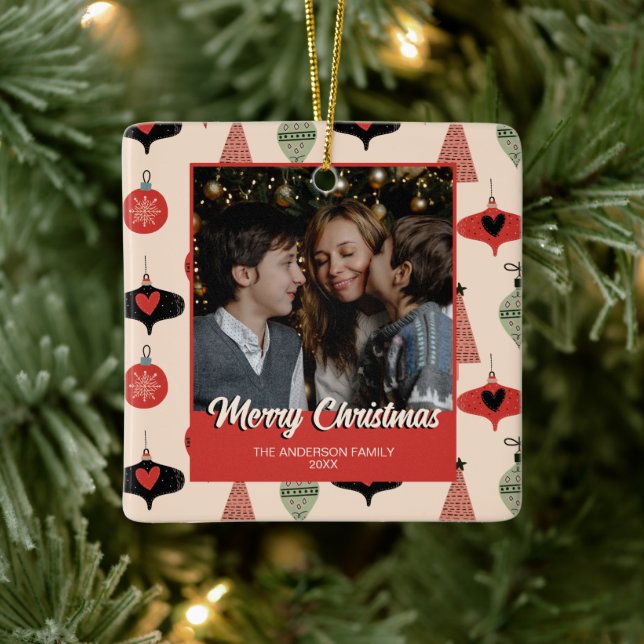 God jul Photo Mid Century Modern Julgransprydnad Keramik (Träd)