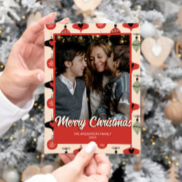 God jul Photo Mid Century Modern Julkort