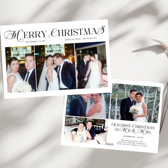 God jul Photo Newlyged Par jul Julkort (Skapare uppladdad)