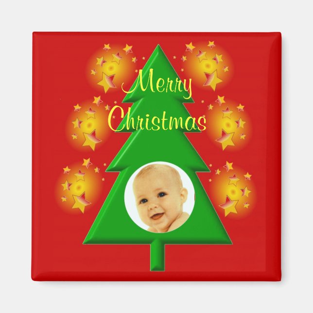 God jul Photo Ram Magnet (Framsidan)