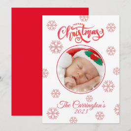 God jul Photo Red Pput Snöflingor Helgdag