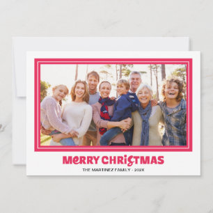 God jul Photo Red Typography Helgdag Julkort