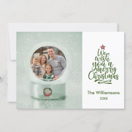 God jul Photo Snö Globe jul Kort