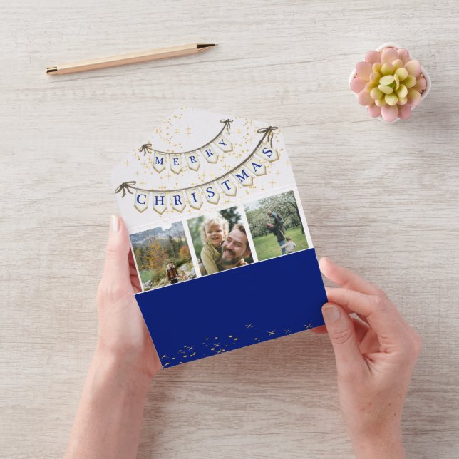 God jul Photo Tri-fold All in One Card (Video)