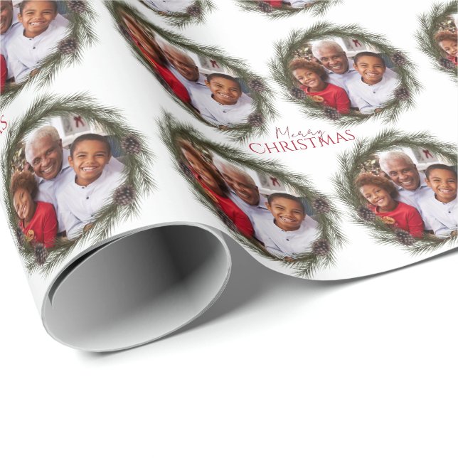 God jul Photo Wandejul Presentpapper (Rullad Hörn)
