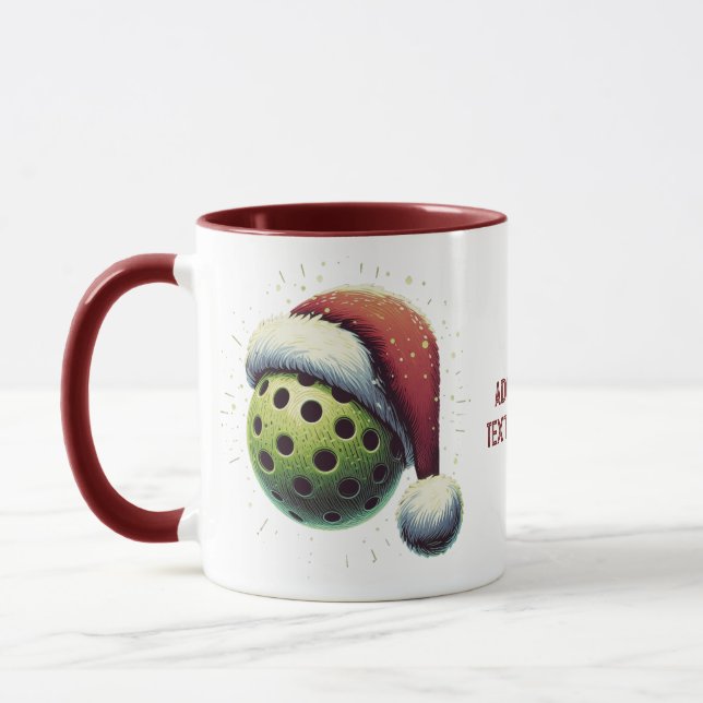 God jul Pickleable Santa Hat Sports Mugg (Vänster)