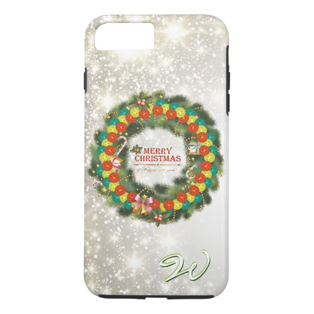 God jul Pickleball 1 Case-Mate iPhone Skal (Baksida)