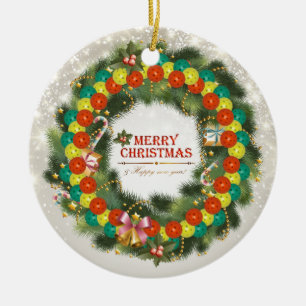 God jul Pickleball 1 prydnad Julgransprydnad Keramik