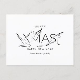 God jul Pilates instruktör Gift Märkres Bumpe Vykort