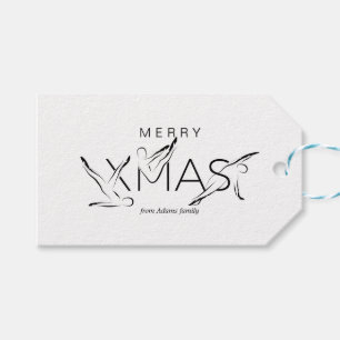 God jul Pilates instruktör Gift Märkres Presentetikett