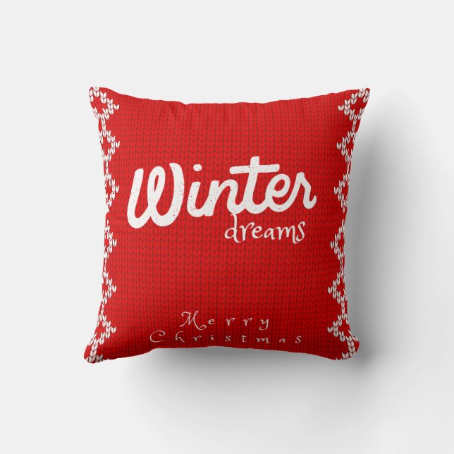 God jul Pillow - en snygg pekskärm åt dig Kudde (Baksida)