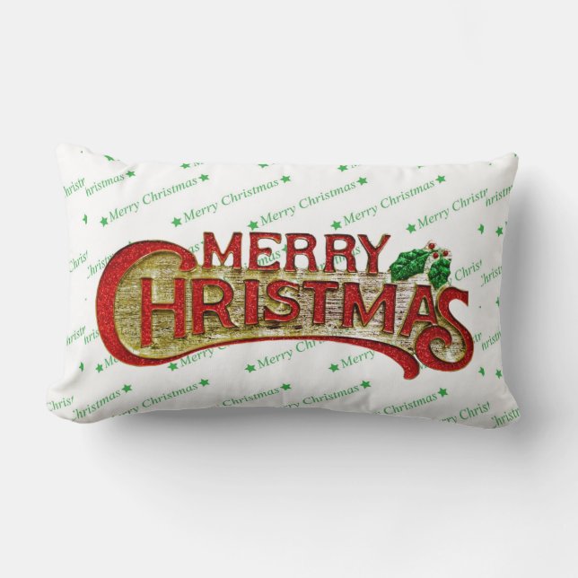 God jul Pillow Lumbarkudde (Framsida)