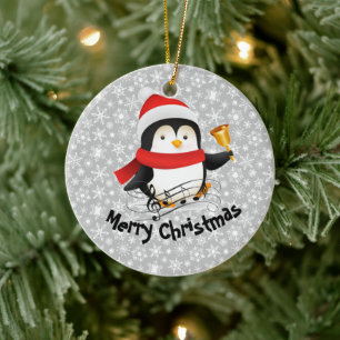 God Jul pingvin Julgransprydnad Keramik