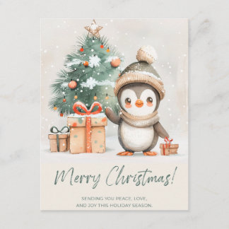 God Jul Pingvin Julkort