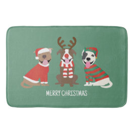 God jul Pit Bull Dogs Badrumsmatta