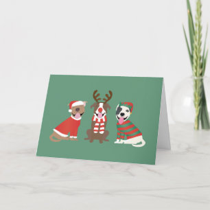 God jul Pit Bull Dogs Helgkort