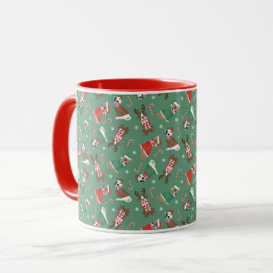 God jul Pit Bull Dogs Mugg