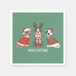 God jul Pit Bull Dogs Pappersservett