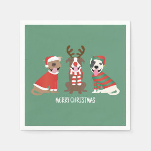God jul Pit Bull Dogs Pappersservett