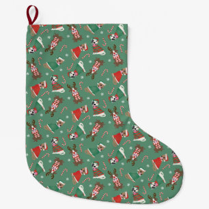 God jul Pit Bull Dogs Stor Julstrumpa