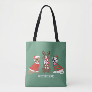 God jul Pit Bull Dogs Tygkasse