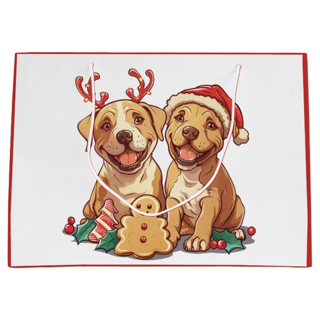 God Jul Pit Bull-hundar (Framsidan)