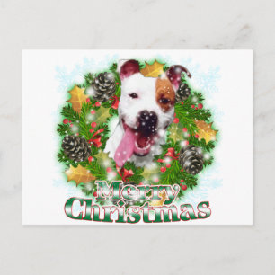 God jul Pitbull Helg Vykort