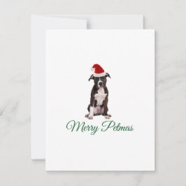 God jul pitbull julkort