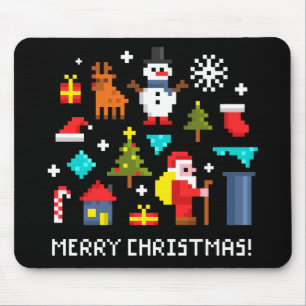 God jul-pixeltecknader musmatta