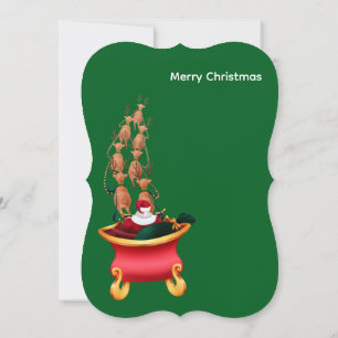 God Jul Platt Julkort Tomte  Kort