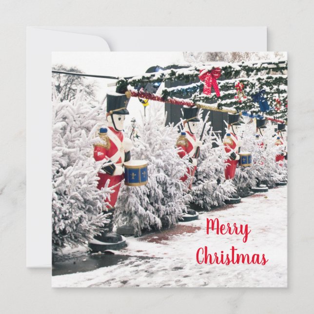 God jul Platt vykort (Framsida)