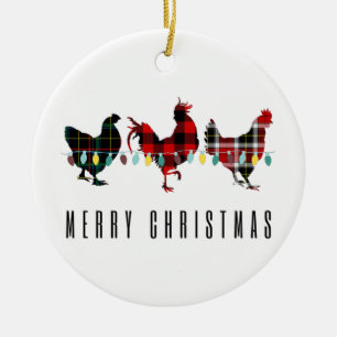 god jul Play Chickens jul Julgransprydnad Keramik