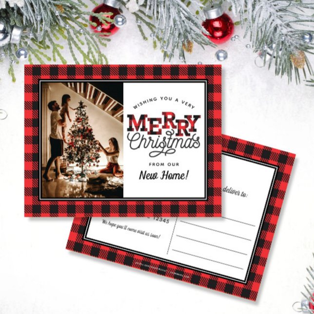 God jul Play Photo Flytta Announement Vykort (Skapare uppladdad)