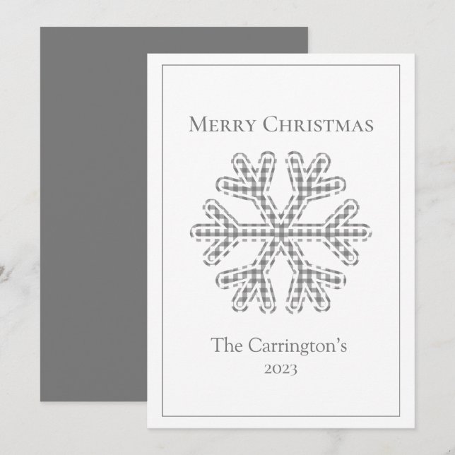 God jul Play Snowflake Modern (Fram/baksida)