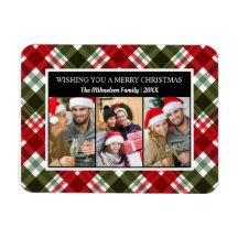 God jul Play Tartan Photo Collage