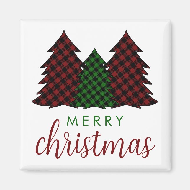 God jul PMönster Julgran Magnet (Framsidan)
