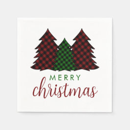 God jul PMönster Julgran Pappersservett