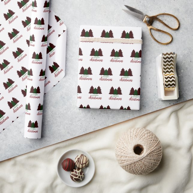 God jul PMönster Julgran Presentpapper (Hantverk)