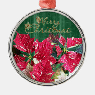 God jul Poinsettia Premium Ornament