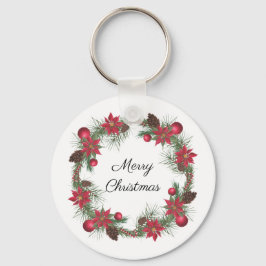God jul Poinsettia WAN Nyckelring