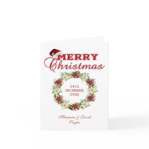 God jul Poinsettia Wandeans Monogram