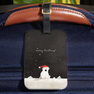 God jul Polar Bear! Bagagebricka