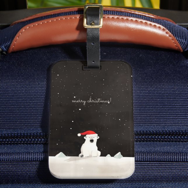 God jul Polar Bear! Bagagebricka (Framsida Insitu 2)