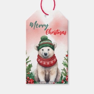 God jul Polar för utandning av utandningsljud Bear Presentetikett