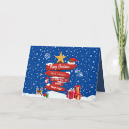 God jul Pole Tack Kort